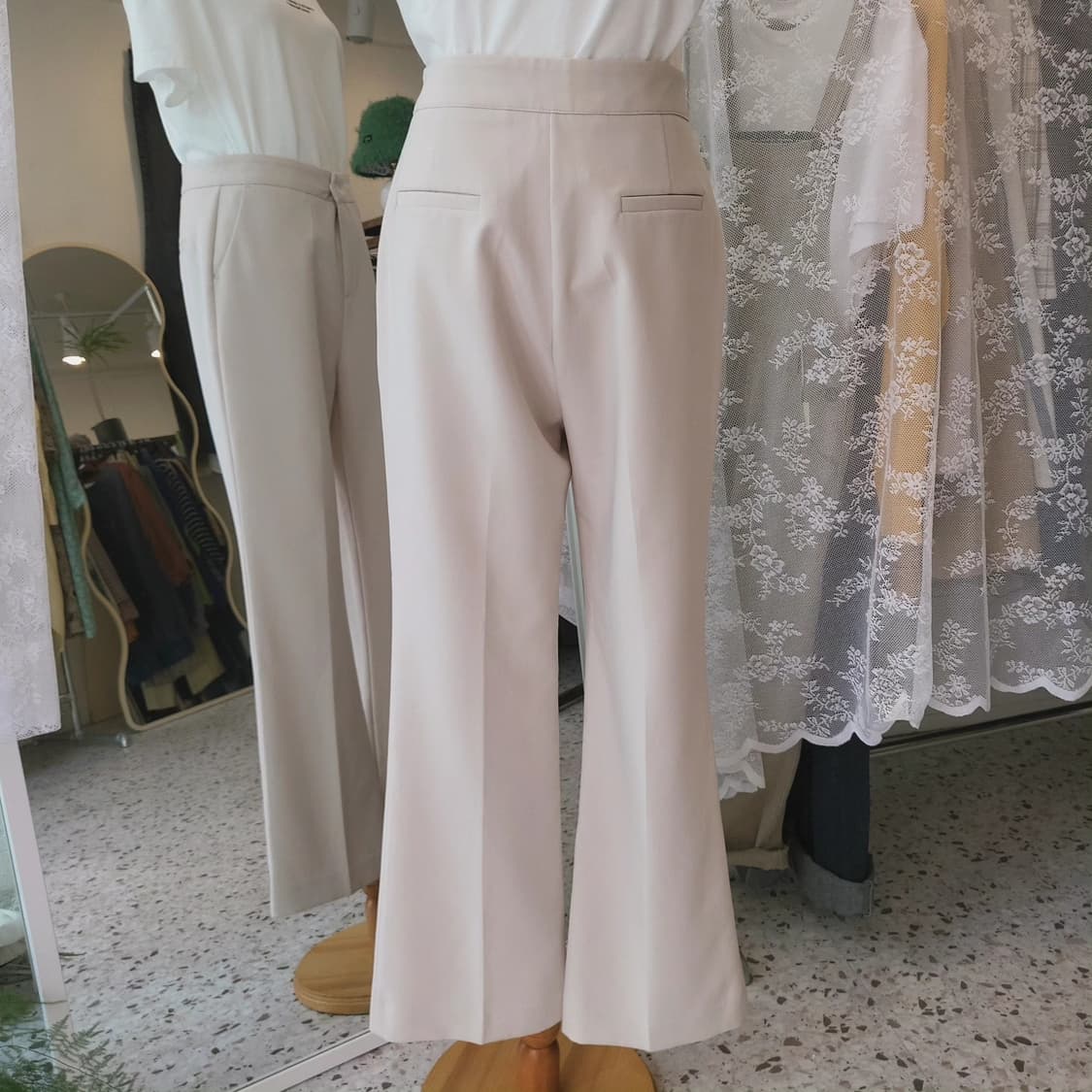 사방스판 크림 부츠컷 슬랙스 상품이미지9