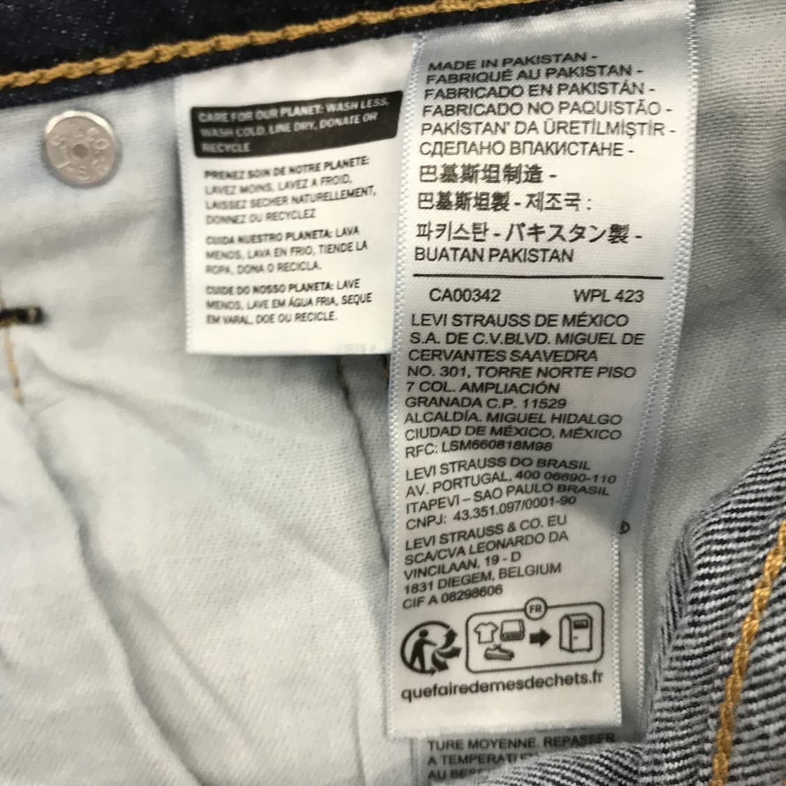 리바이스 502 진청인디고 데님청바지 [32인치] 상품이미지5