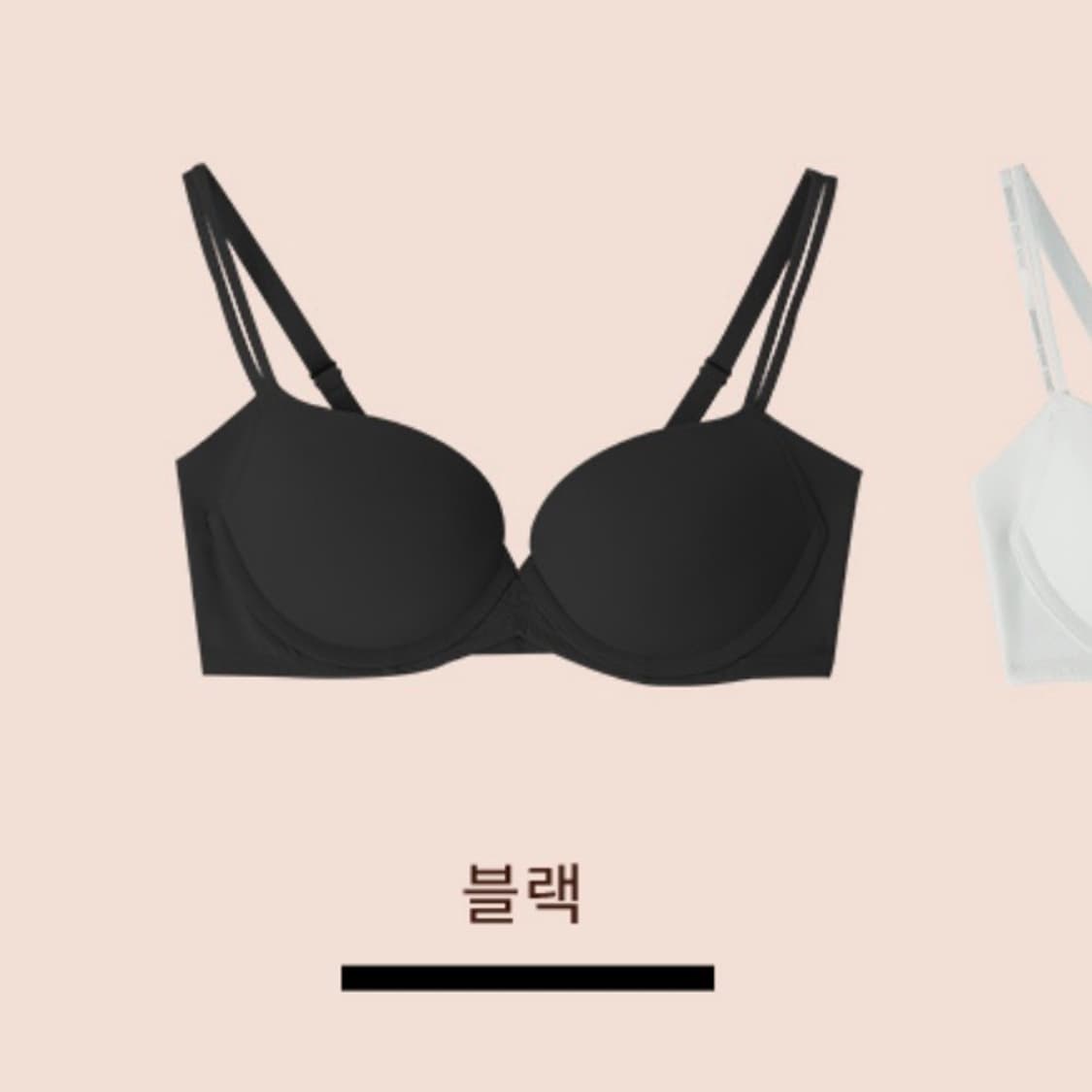 [새상품] 큐모모 푸쉬업 시크브라 70C 블랙 상품이미지2