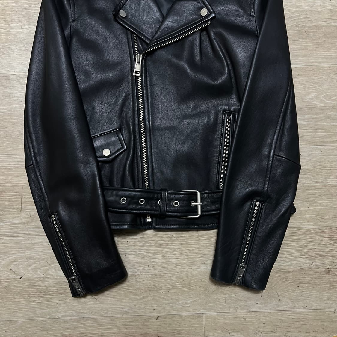 여성 램스킨 양가죽 자켓 [블랙] M/95 상품이미지3