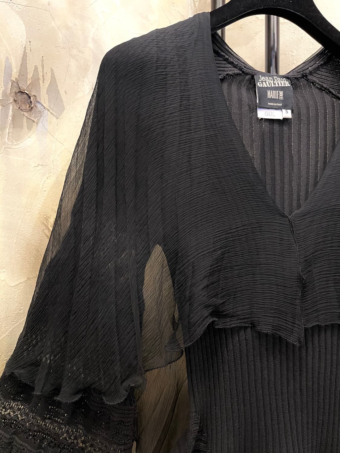 장폴고티에 블랙 시스루 블라우스 55~55반 상품이미지2