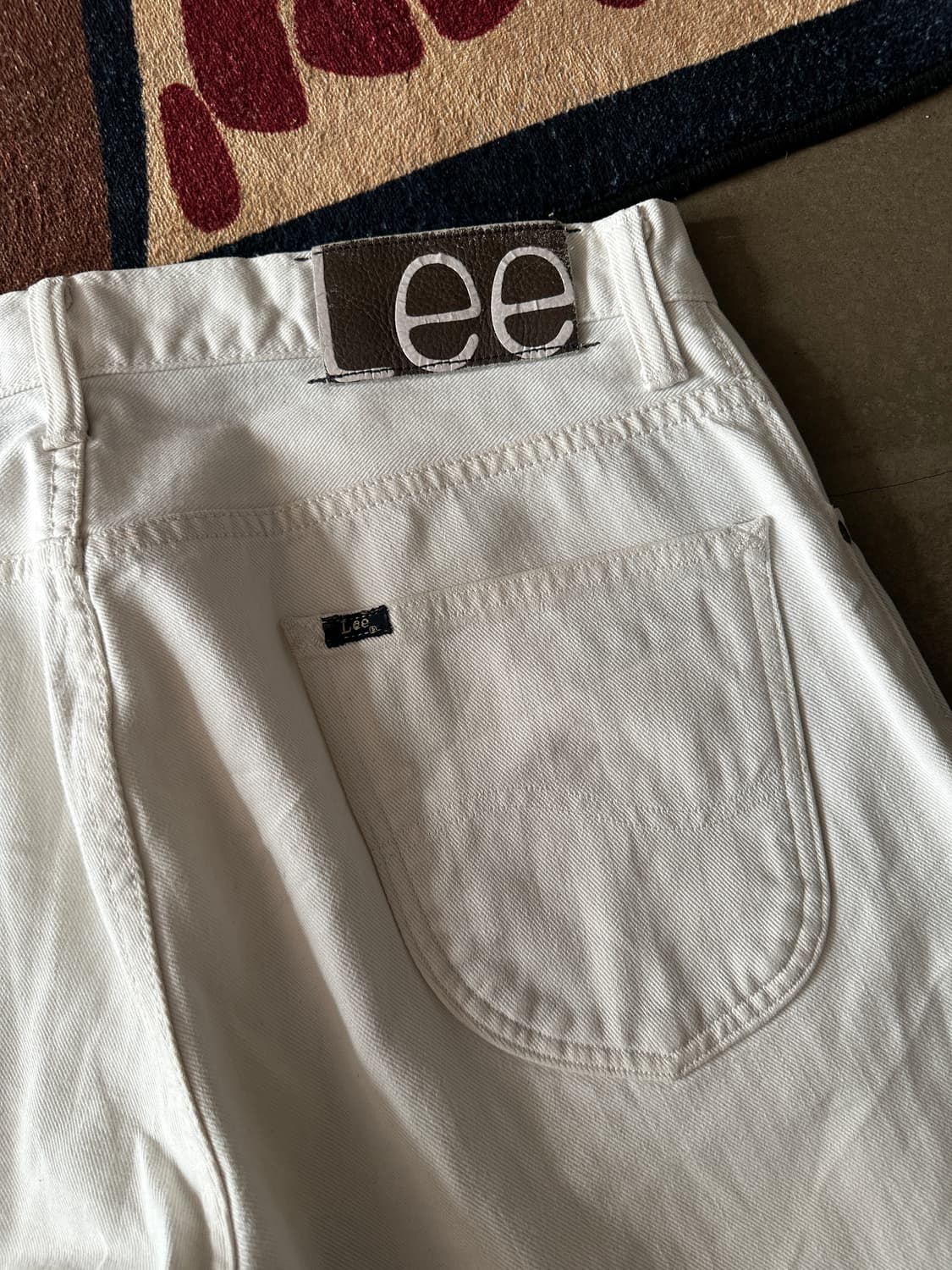 Lee 101 White Denim Pants 상품이미지4