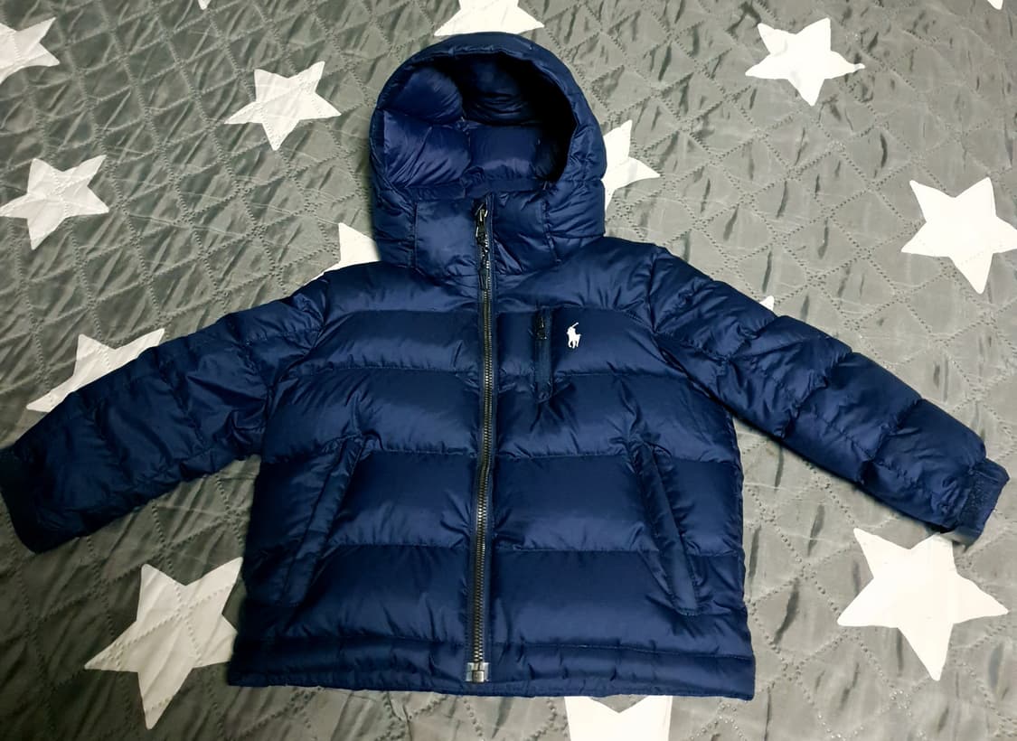 폴로랄프로렌 키즈 덕다운 후드 패딩 네이비 (3/3T) 상품이미지1