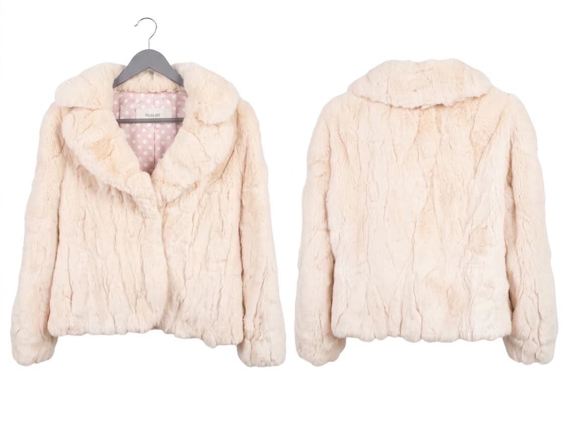 아이보리 렉스 퍼자켓 상품이미지1