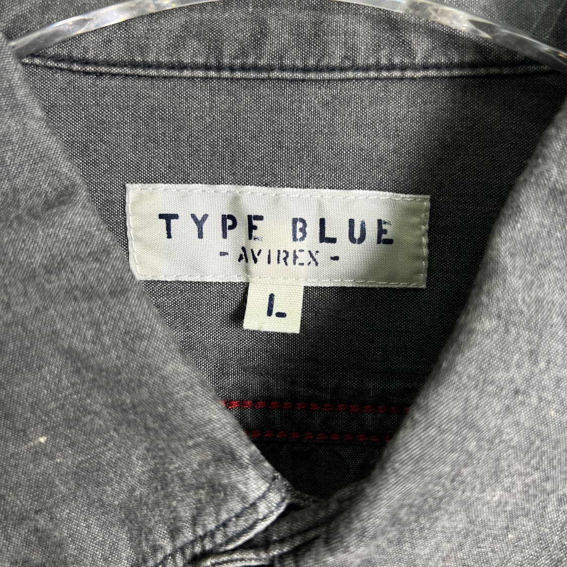 Avirex 아비렉스 밀리터리 데님 셔츠 L 상품이미지4