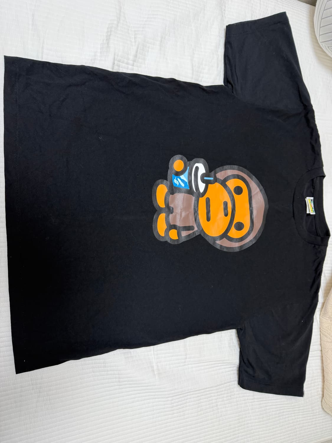 베이프 ABC 카모 베이비 마일로 쥬스 썸머 티셔츠 블랙 상품이미지2