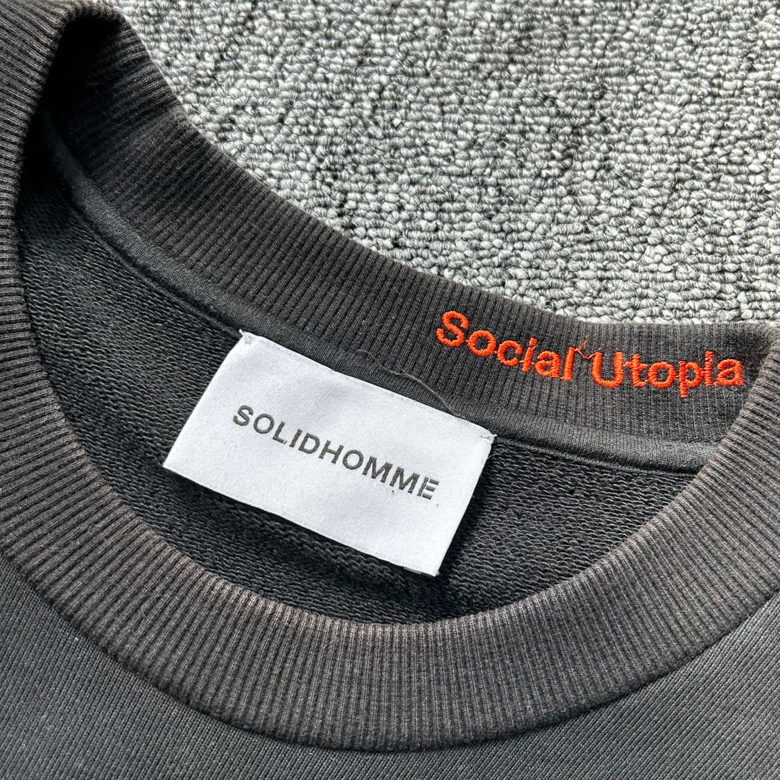 솔리드옴므 코튼 루즈핏 스웻셔츠 상품이미지8