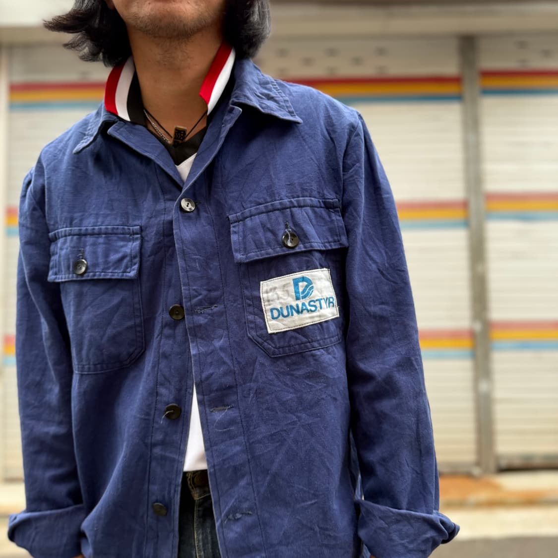 70-90's 빈티지 몰스킨 프렌치 워크 자켓 L 상품이미지7