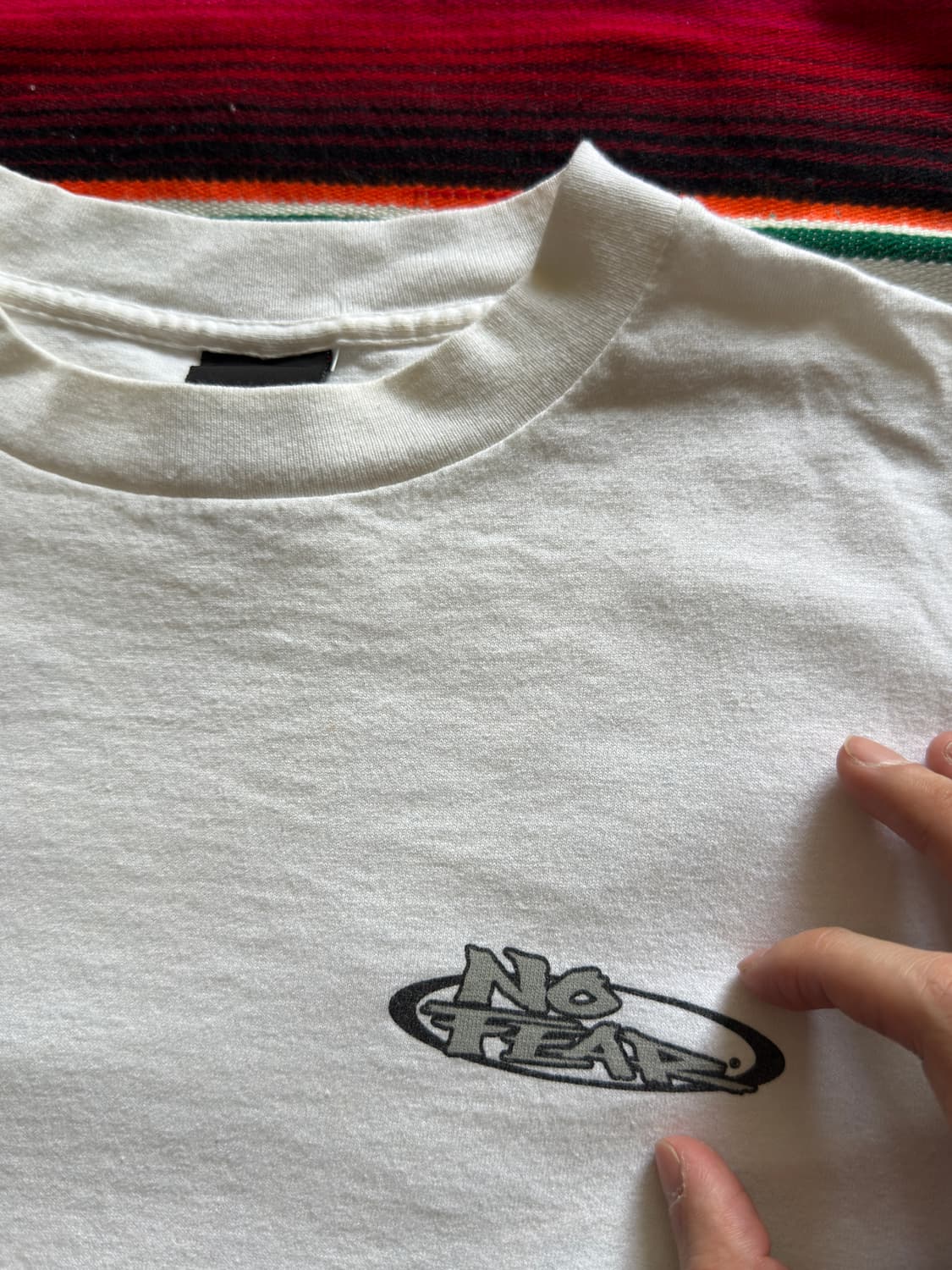 90s USA No Fear No Proof T-shirt 상품이미지4