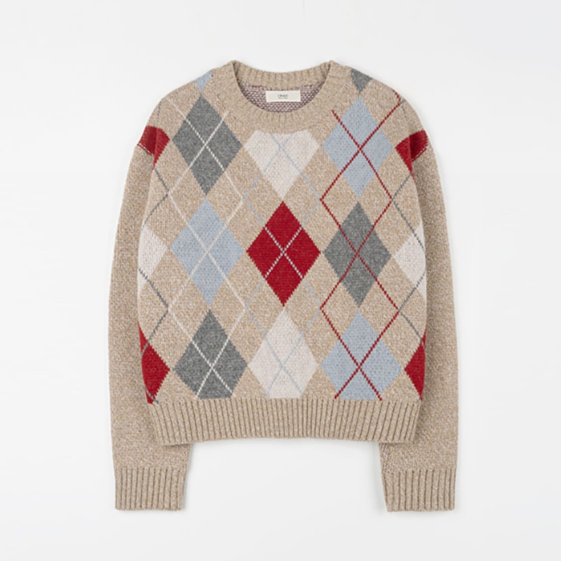 유라고(URAGO) 아가일패턴 울니트 프리사이즈 새상품 상품이미지1