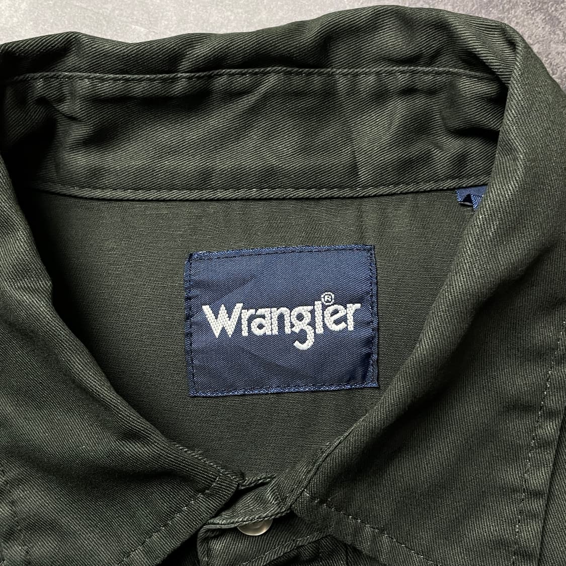 WRANGLER 랭글러 빈티지 딥그린 웨스턴 코튼셔츠 A00379 상품이미지9