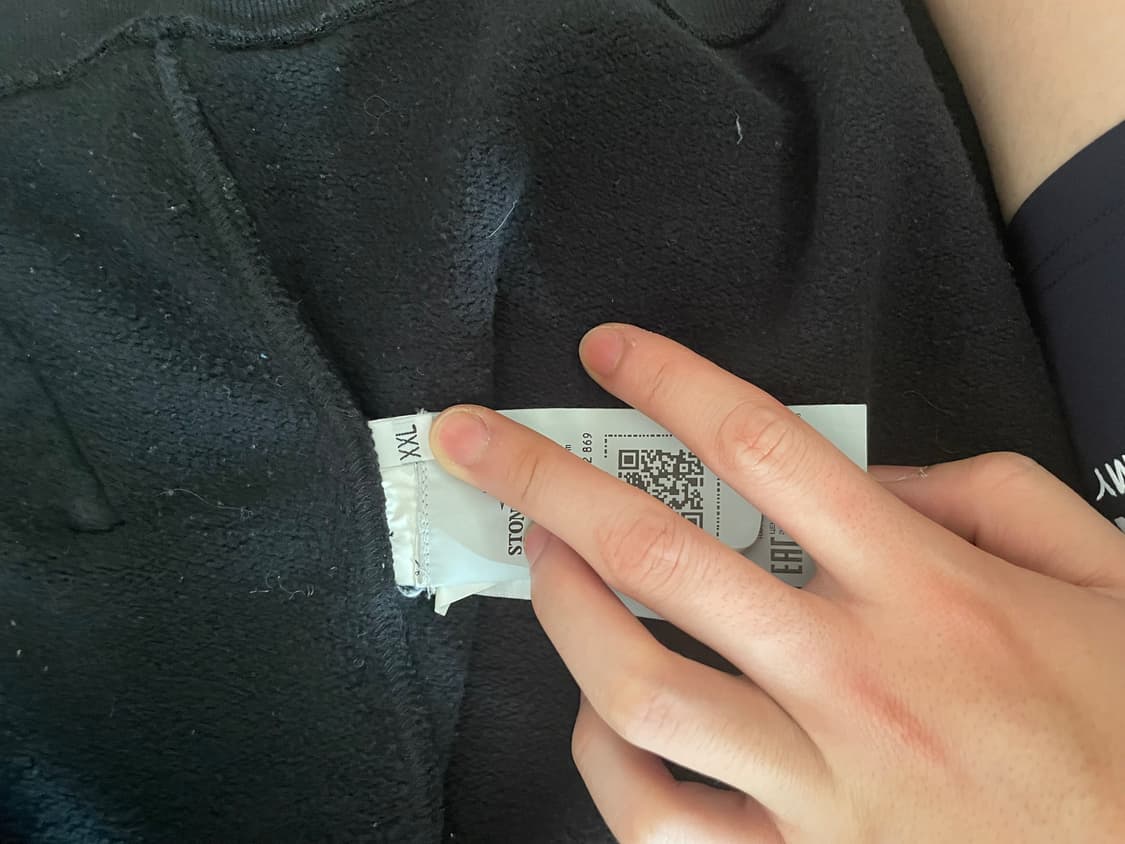 스톤아일랜드 블랙 후드집업 xxl 2xl 상품이미지4