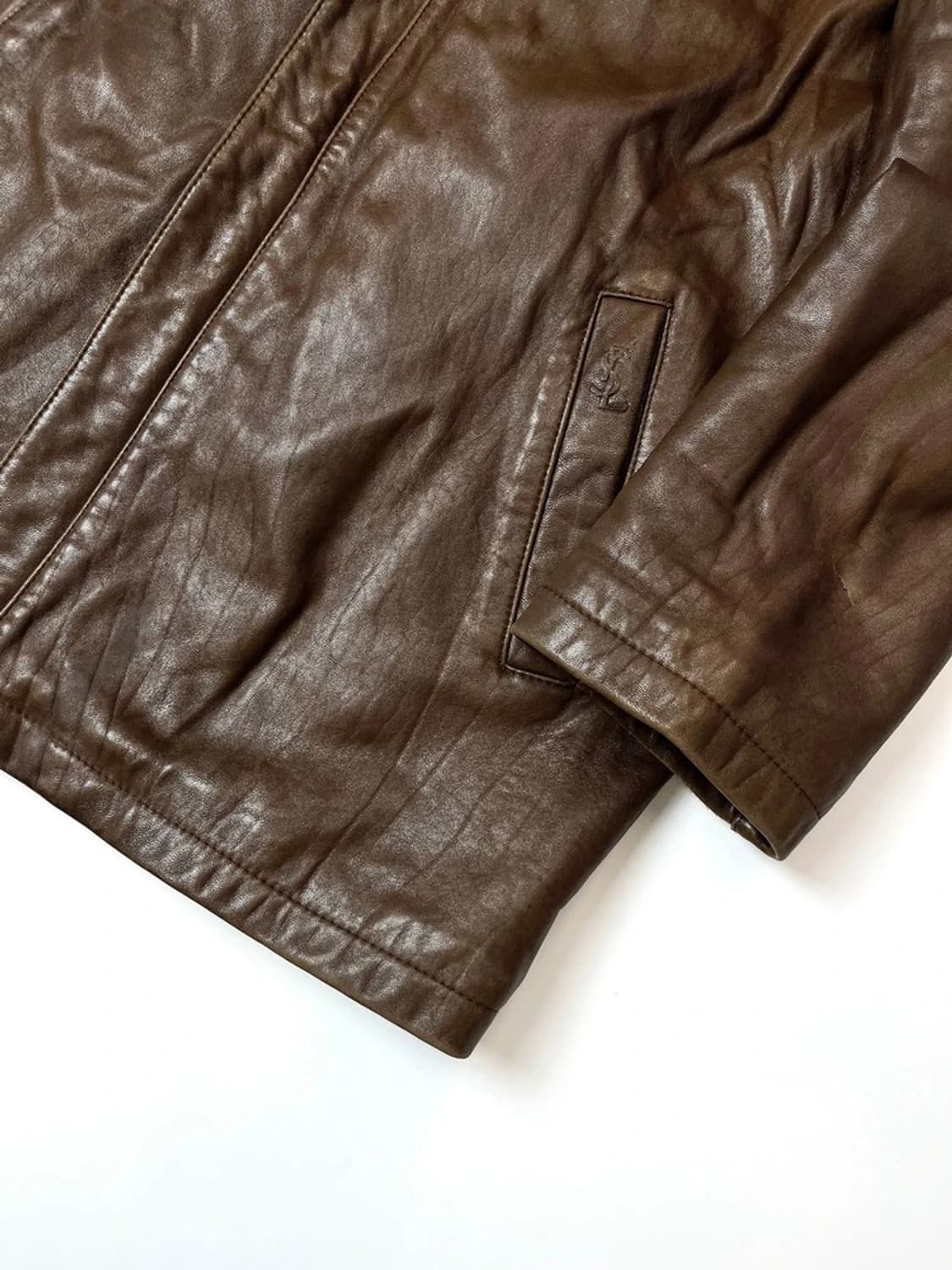 입생로랑 YSL 90s 하프 양가죽 자켓 PN4449 상품이미지4