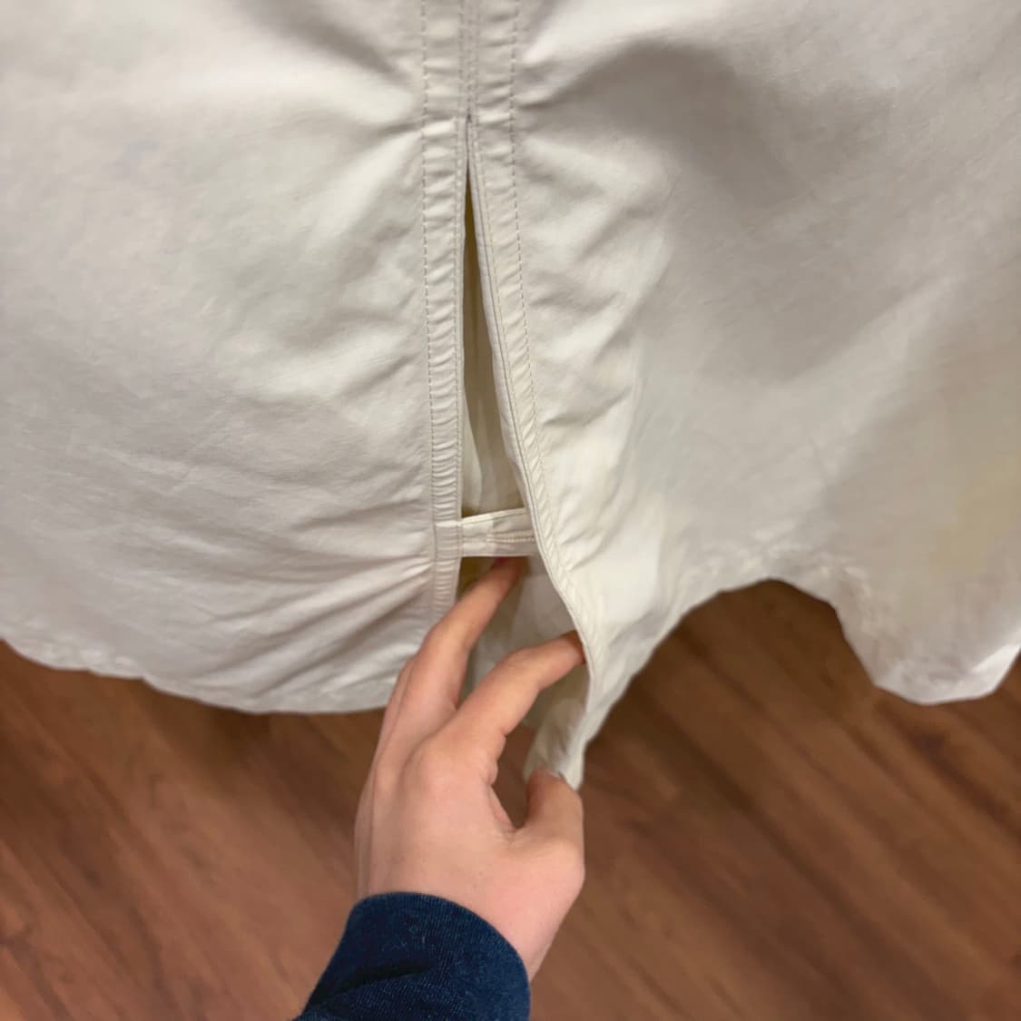 아르마니 꼴레지오니 트렌치 자켓 견장 스틸 스트랩 디테일 아이보리 상품이미지7