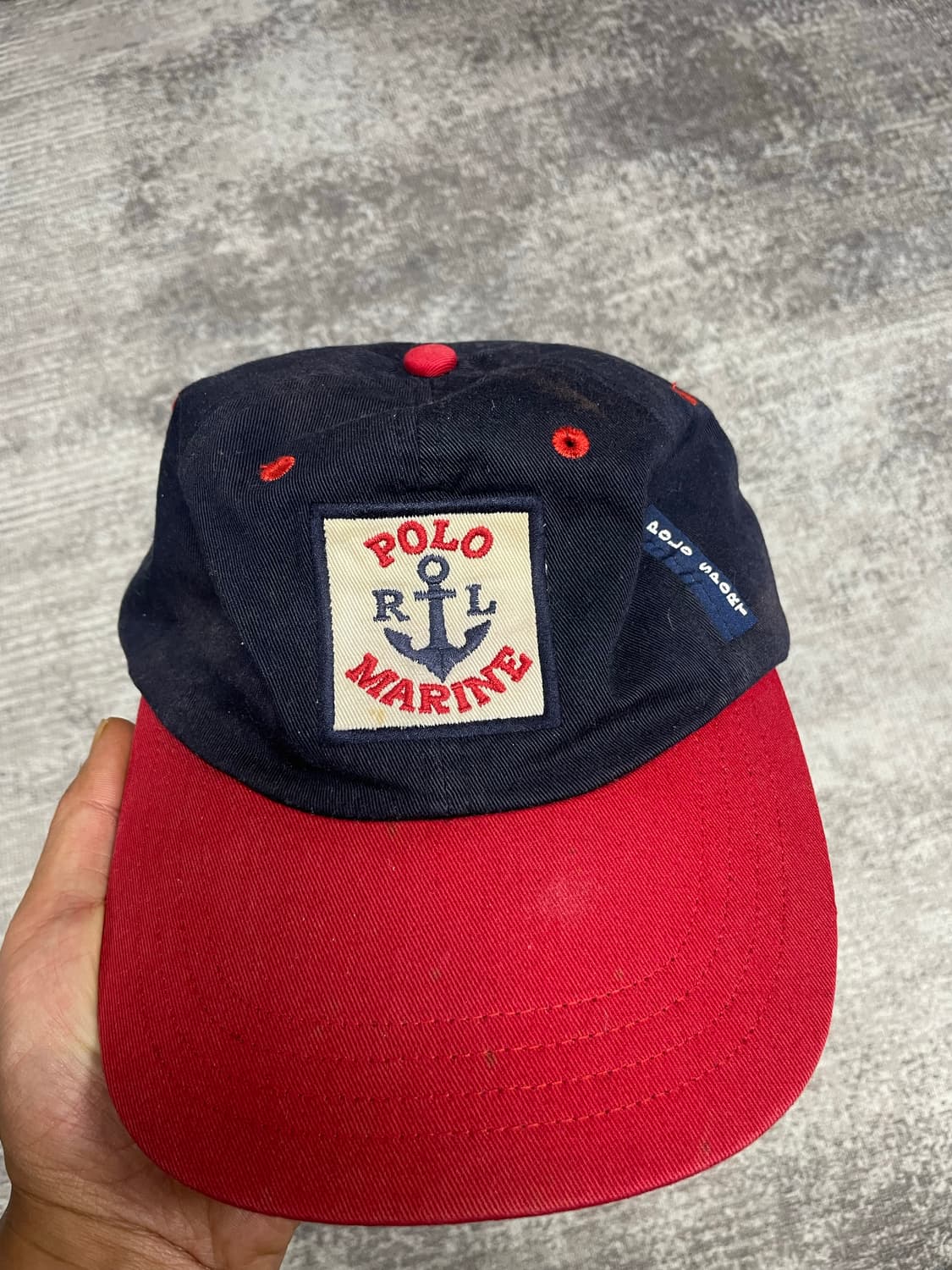 90s POLO SPORT marine cap 상품이미지10