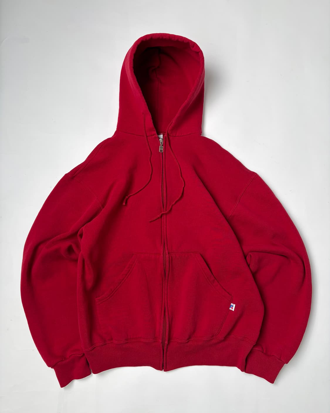 90s Russell Zip Up Hoodie (red) 상품이미지1