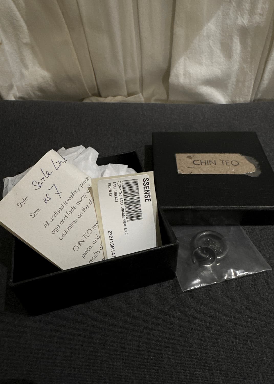 CHIN TEO 925실버 듀얼 링 상품이미지2