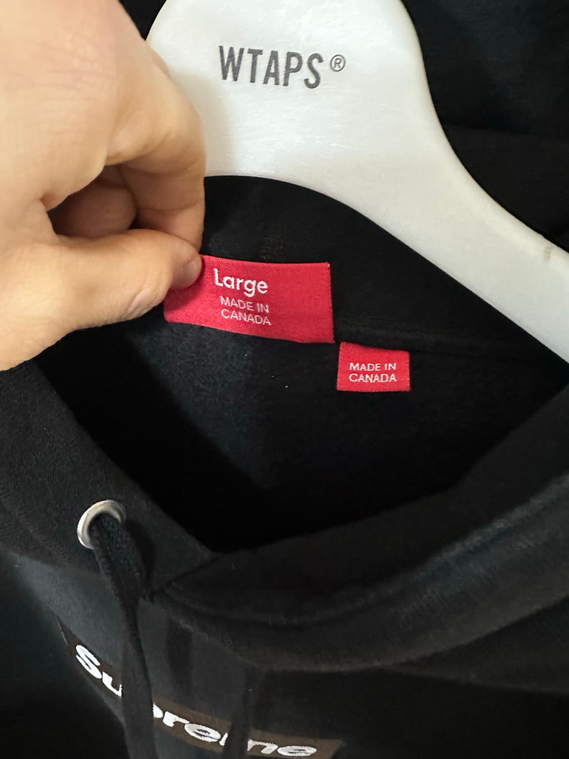 슈프림 23FW 박스로고 후드 블랙 L 상품이미지3