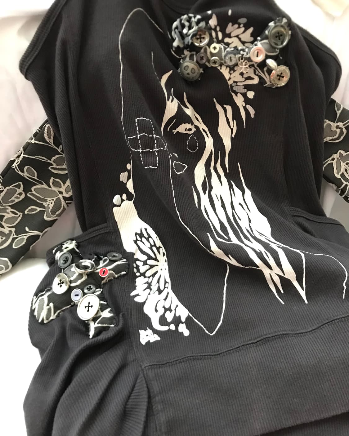 Custom🐾)Tomboy 🩹🦴🏥 B-ear hoodie top 상품이미지4
