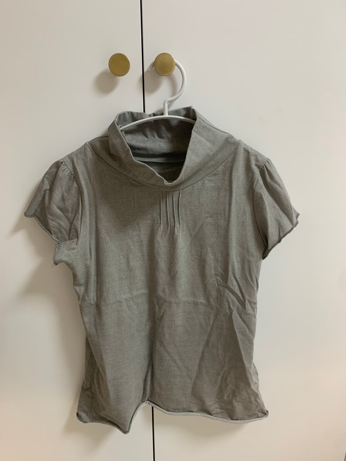 buttony half neck pintuck short sleeve 상품이미지4