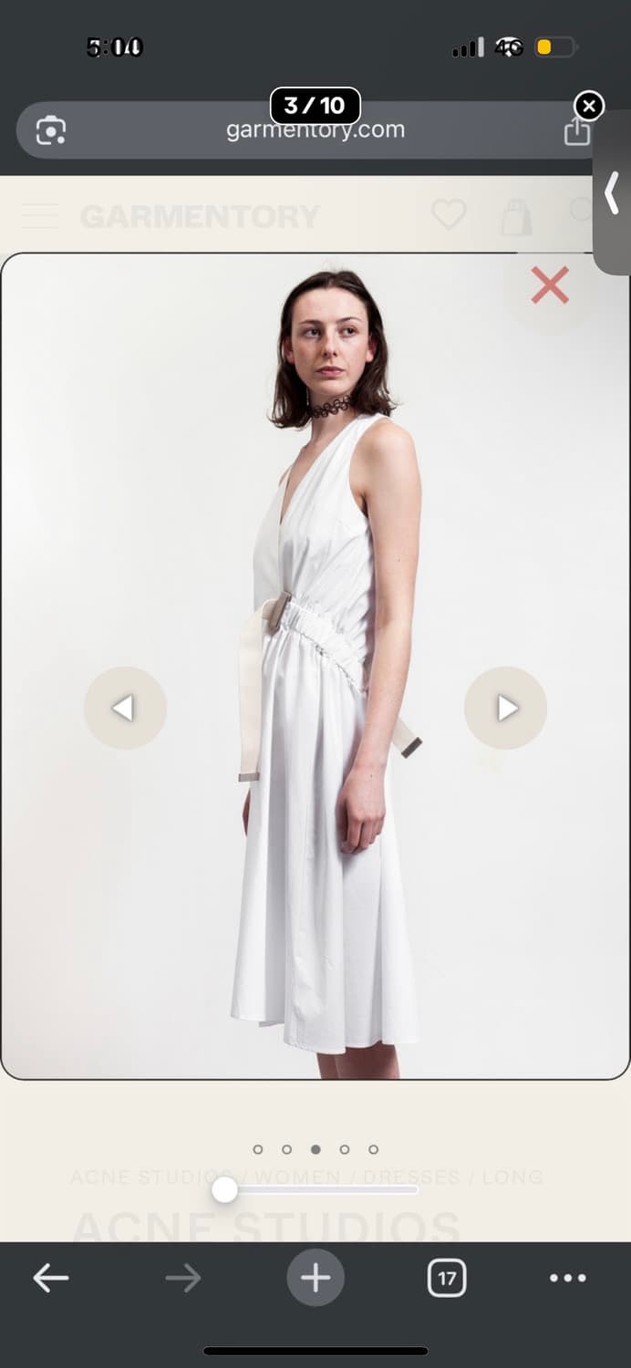 아크네스튜디오 프렌치 화이트 원피스 상품이미지3