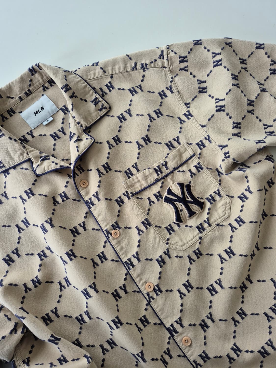 남성XL)엠엘비 모노그램 자카드 반바지셋트 상품이미지4