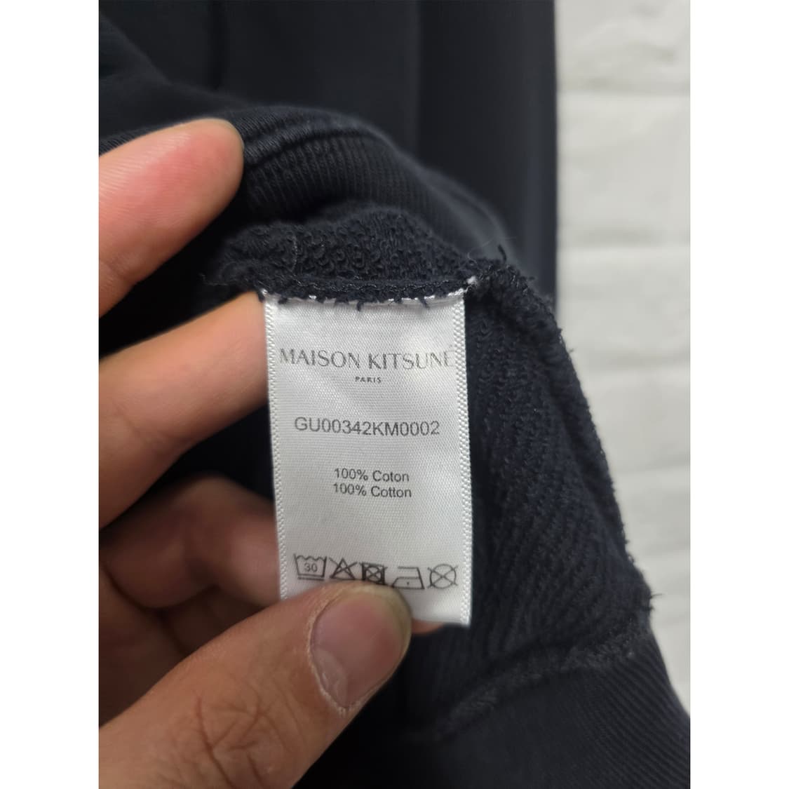 메종키츠네 폭스 맨투맨 블랙 M 상품이미지3