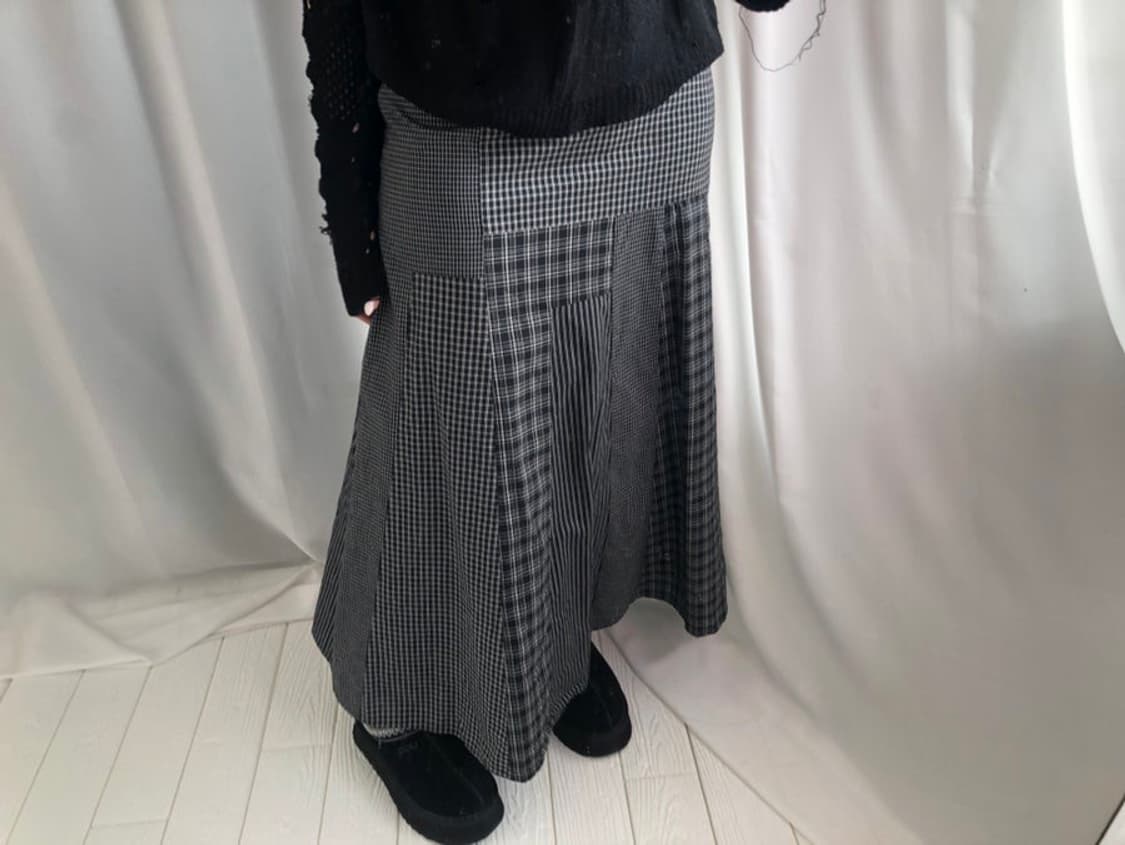 829. lazy check long SK 상품이미지6