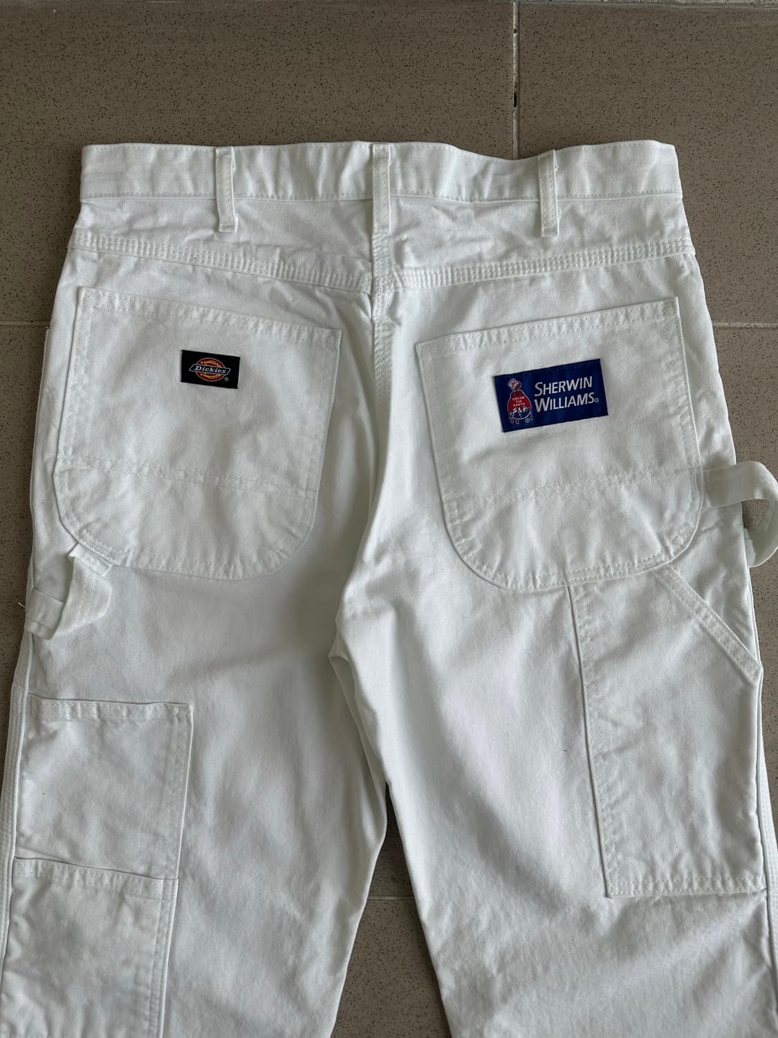 빈티지 디키즈 Sherwin Williams 카펜터 팬츠 화이트 상품이미지4