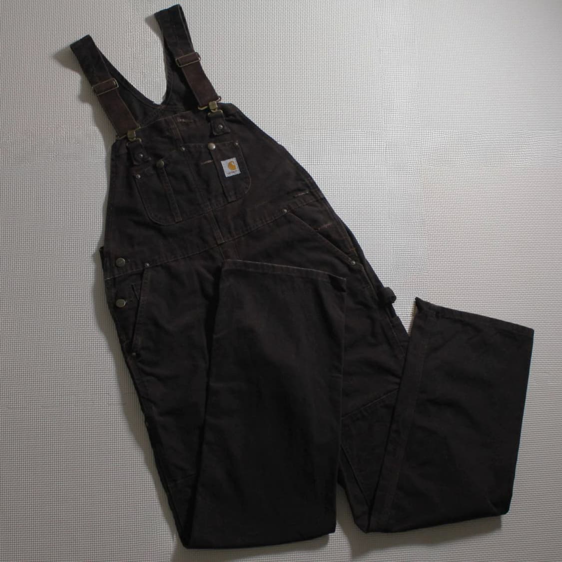Carhartt 칼하트 다크 브라운 오버롤 멜빵 팬츠  상품이미지1
