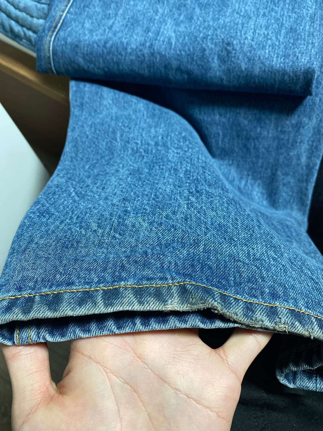 해칭룸 커브드 데님팬츠 상품이미지3