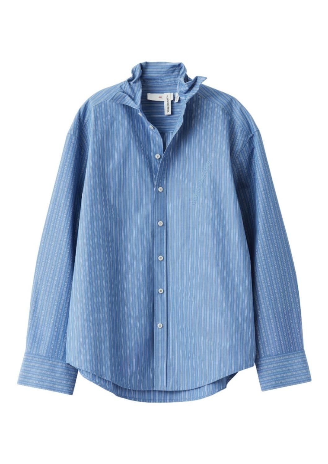 글렌마틴스 H&M 와이어 보닝 포플린 셔츠 S 판매 상품이미지4