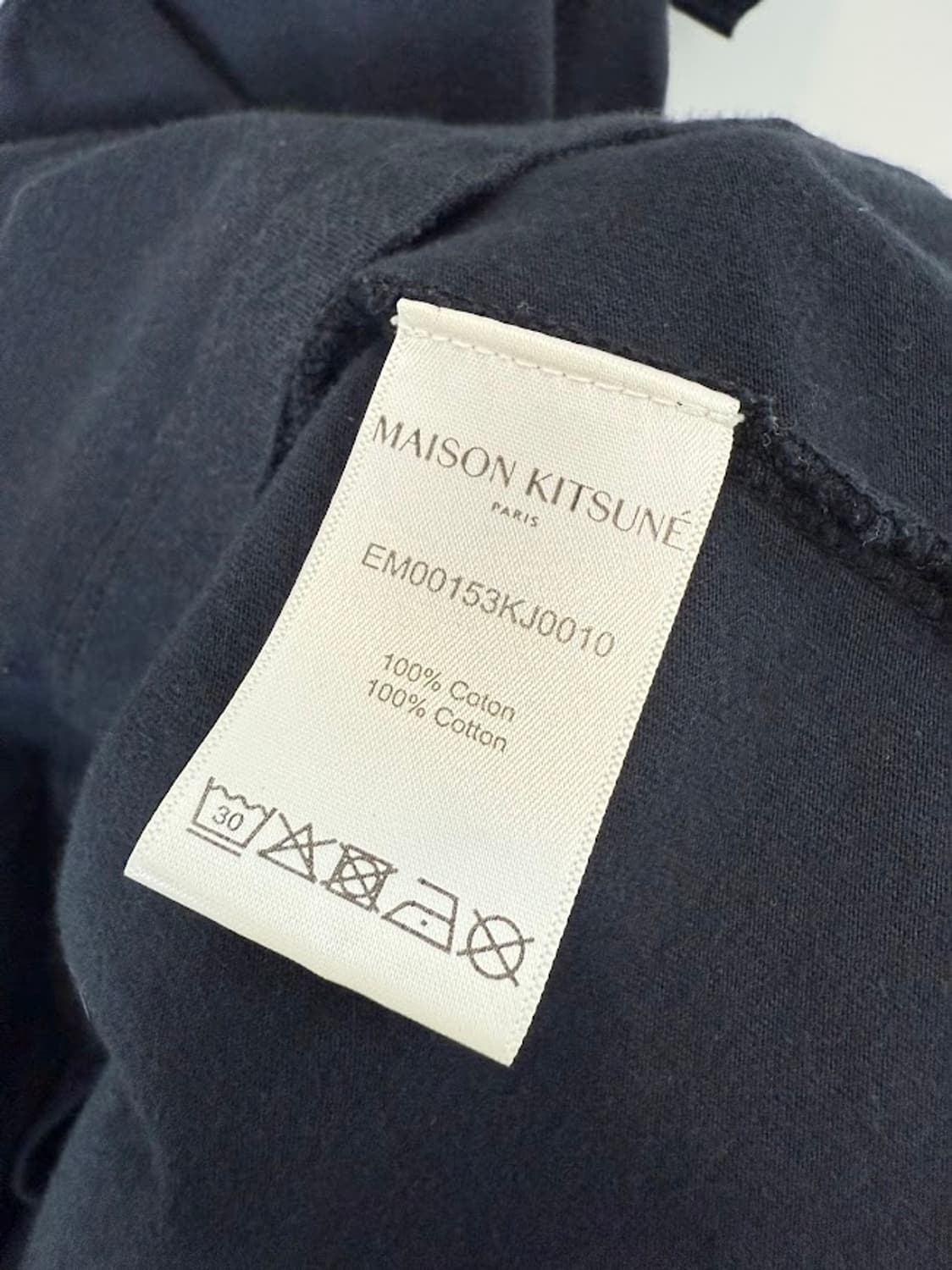 메종키츠네 빅파스텔폭스헤드 반팔티 블랙 상품이미지4