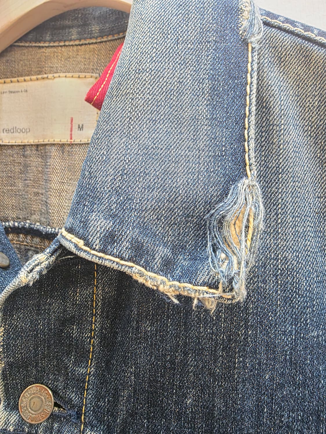 재팬 리바이스 레드룹 새들스티치 M 상품이미지2