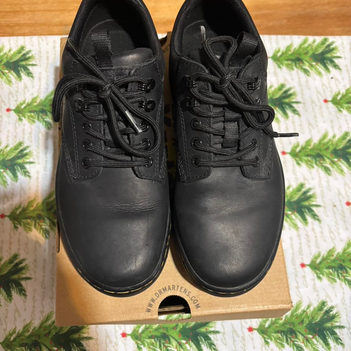 닥터마틴 리더 와이오밍 레더 유틸리티 슈즈 블랙 상품이미지5