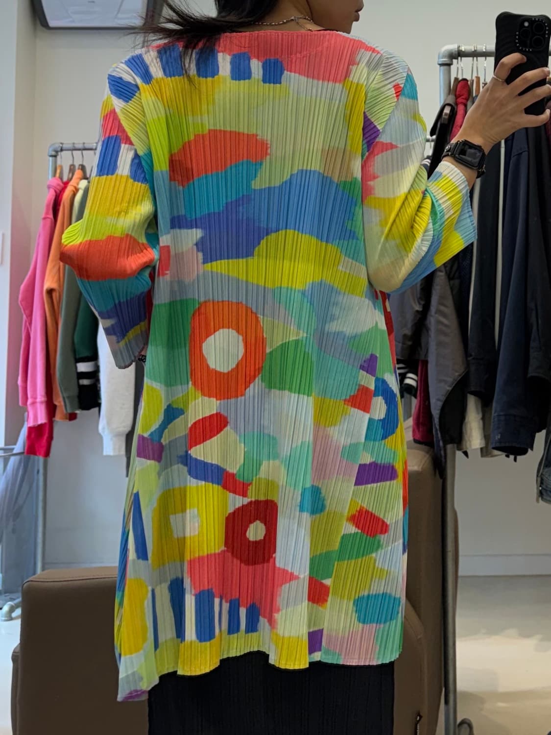 플리츠 플리즈 패턴 원피스 상품이미지7