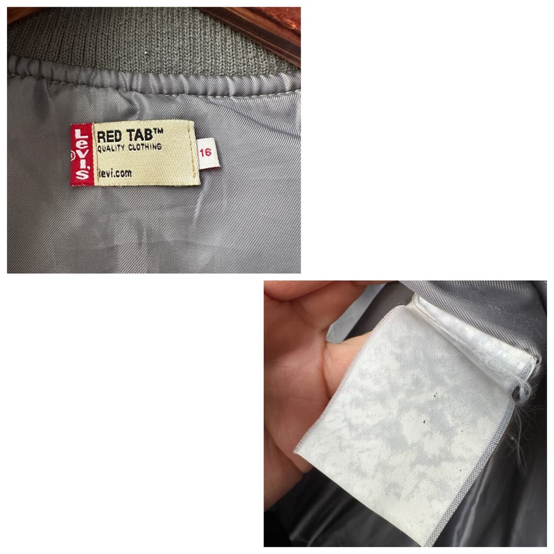 리바이스 레드탭 데님 배색 다운 베스트 16 상품이미지10