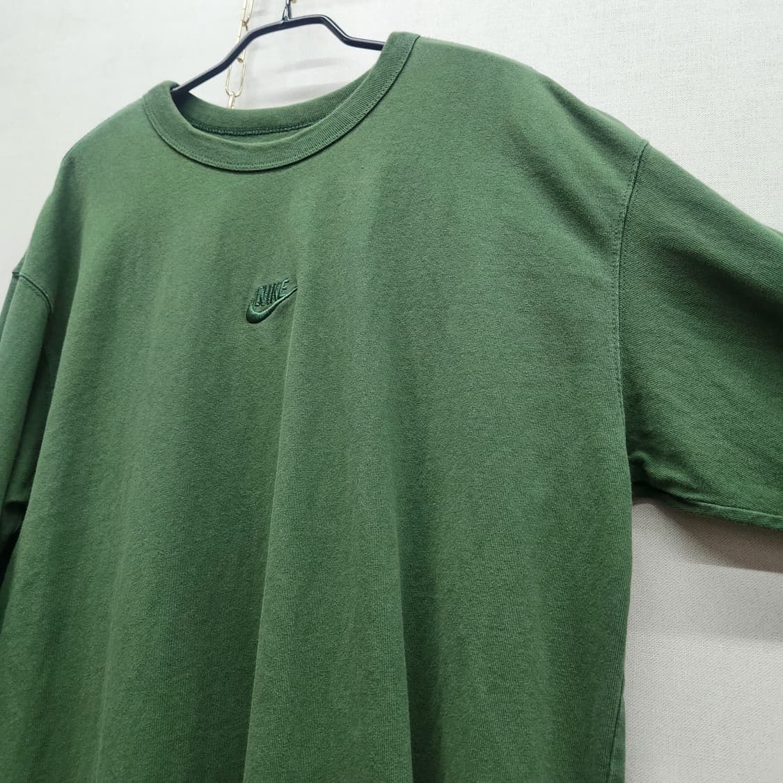 나이키 미들 로고자수 그린 롱슬리브 XL(XL) 상품이미지3