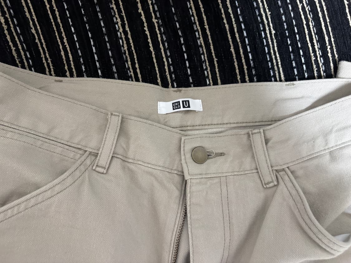 유니클로 U 와이드핏 컬러진 내추럴 상품이미지3