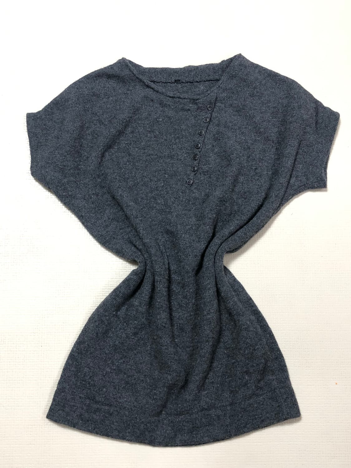 빈티지 그레이 버튼 니트 상품이미지7