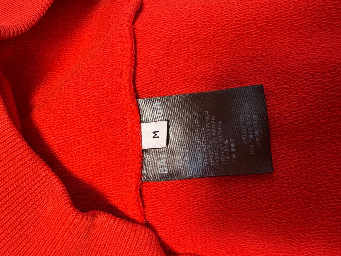 발렌시아가 웨이브로고 후드티 M 상품이미지3