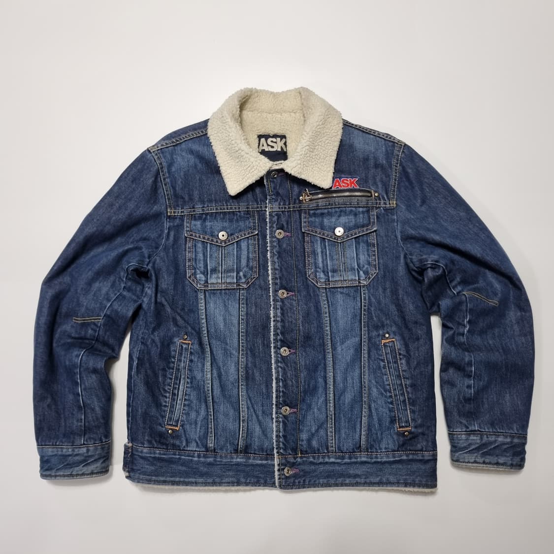 ASK 잉글랜드 데님 쉐르파 자켓  상품이미지2