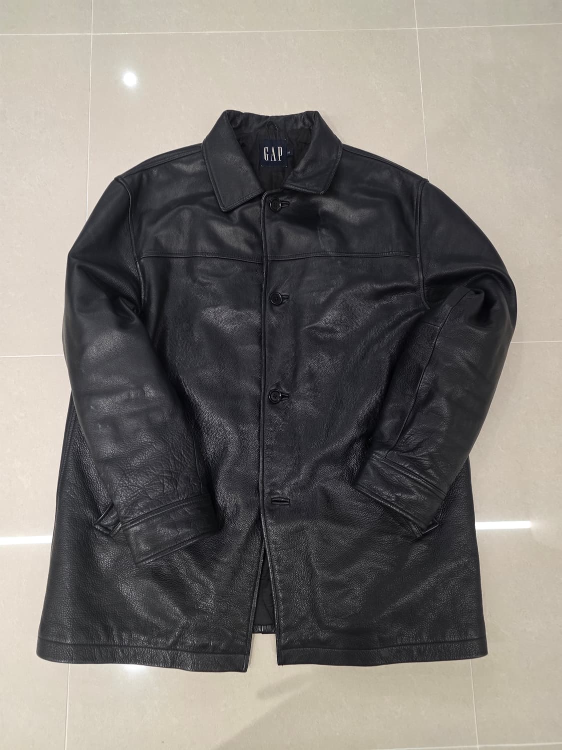 올드 갭 레더 카코트 L 상품이미지1