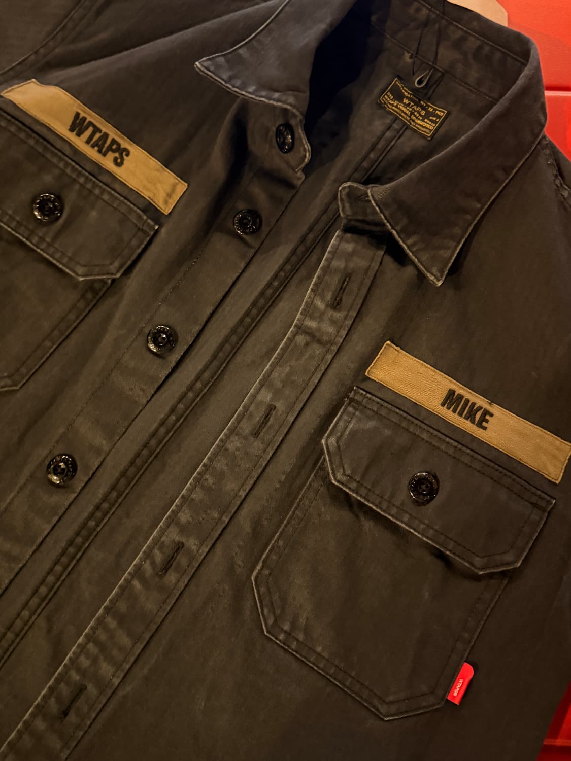 WTAPS 더블탭스 워크셔츠 블랙 상품이미지3