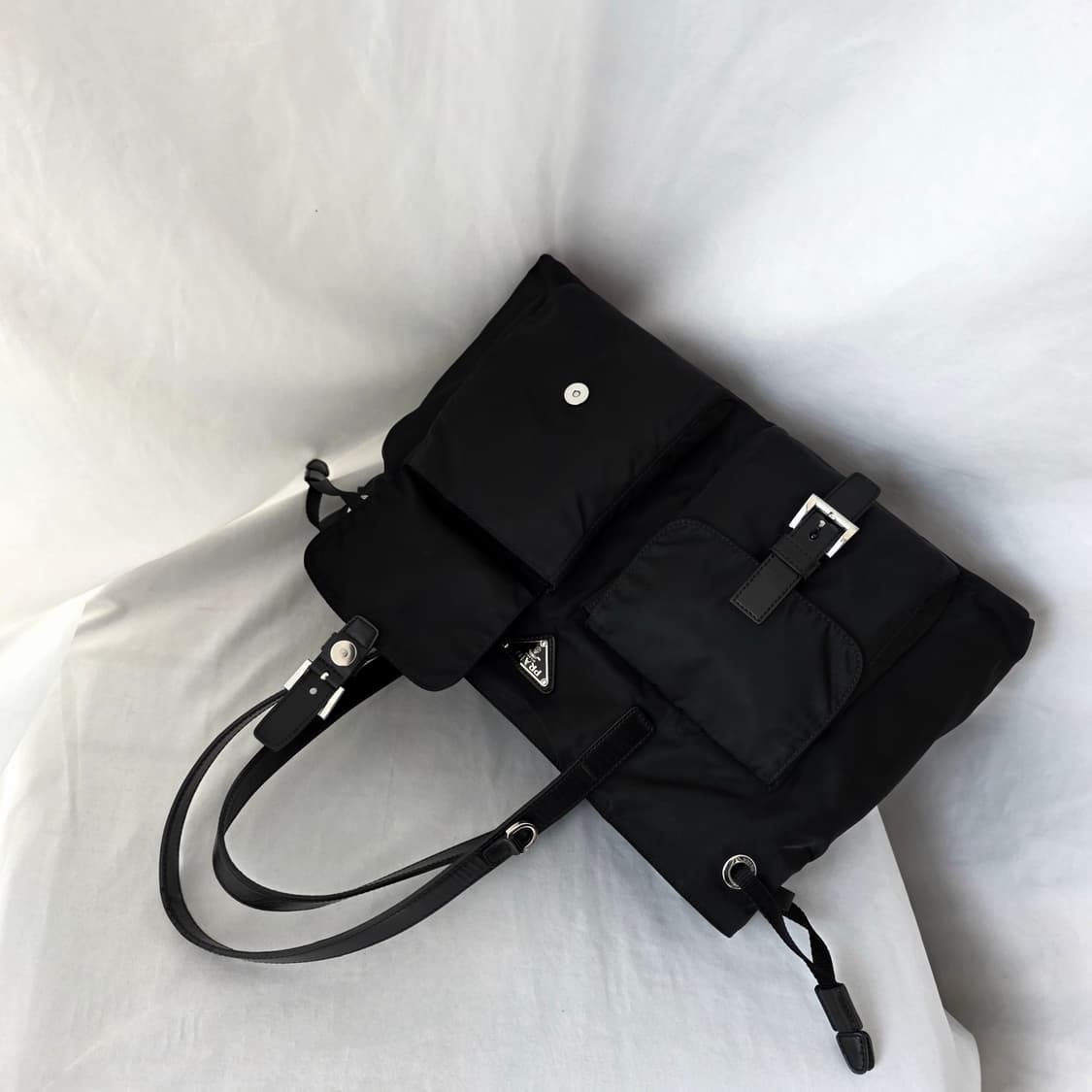 [정품 PRADA] 프라다 투포켓 나일론 숄더백 쇼퍼백 상품이미지3