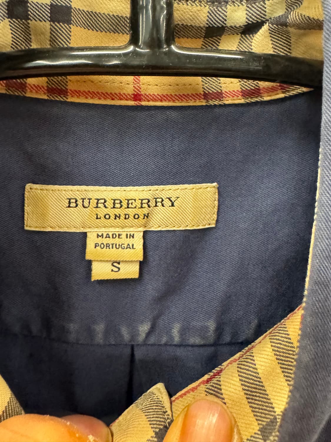 버버리 런던 네이비 셔츠 S 상품이미지3