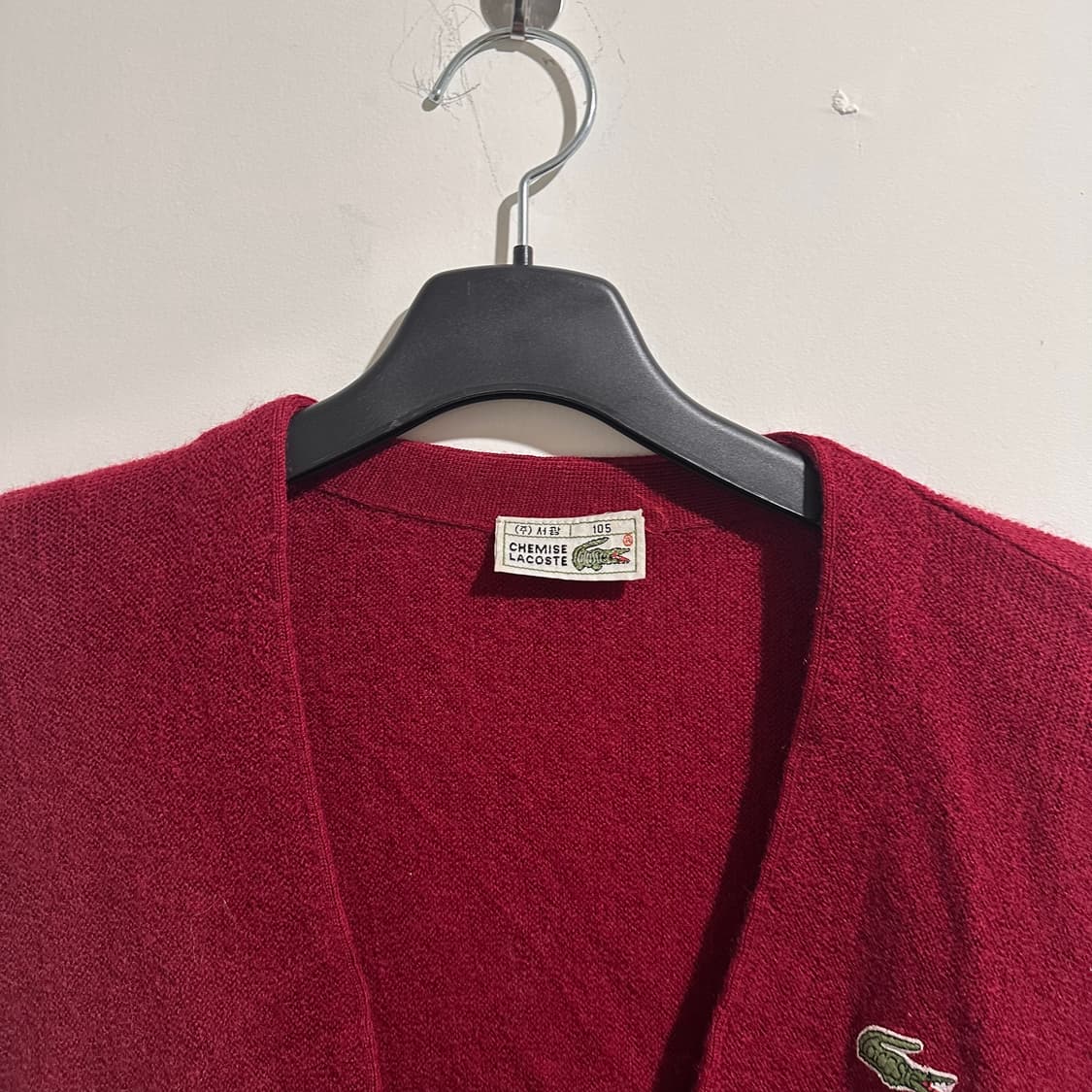 라코스테 레드 가디건 상품이미지2