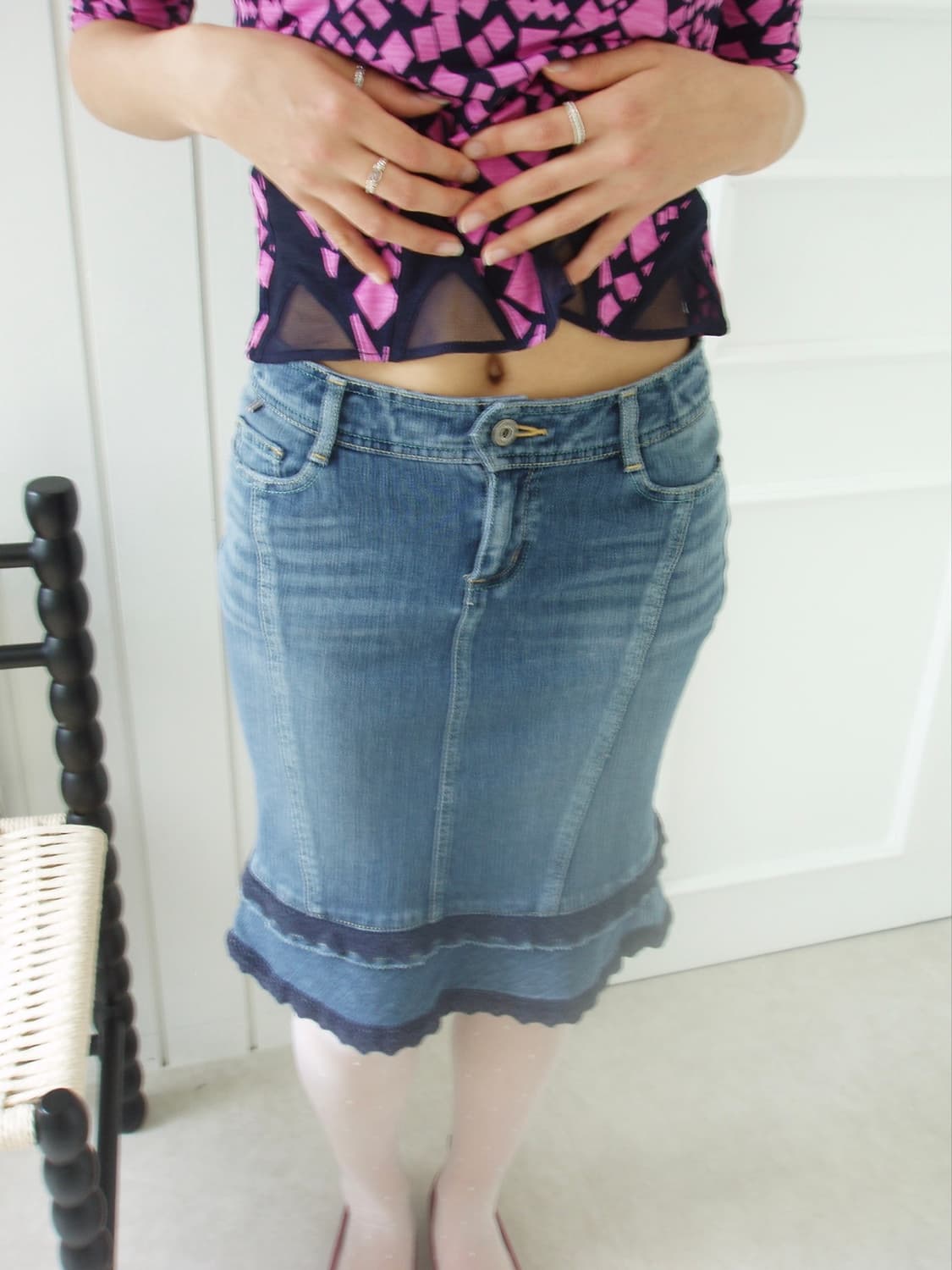 burberry mermaid denim skirt 상품이미지3