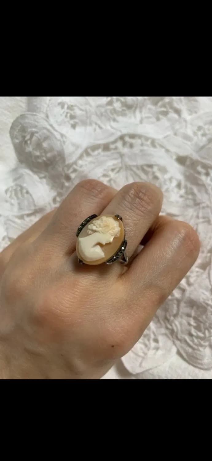 빈티지 리얼카메오 링  상품이미지2