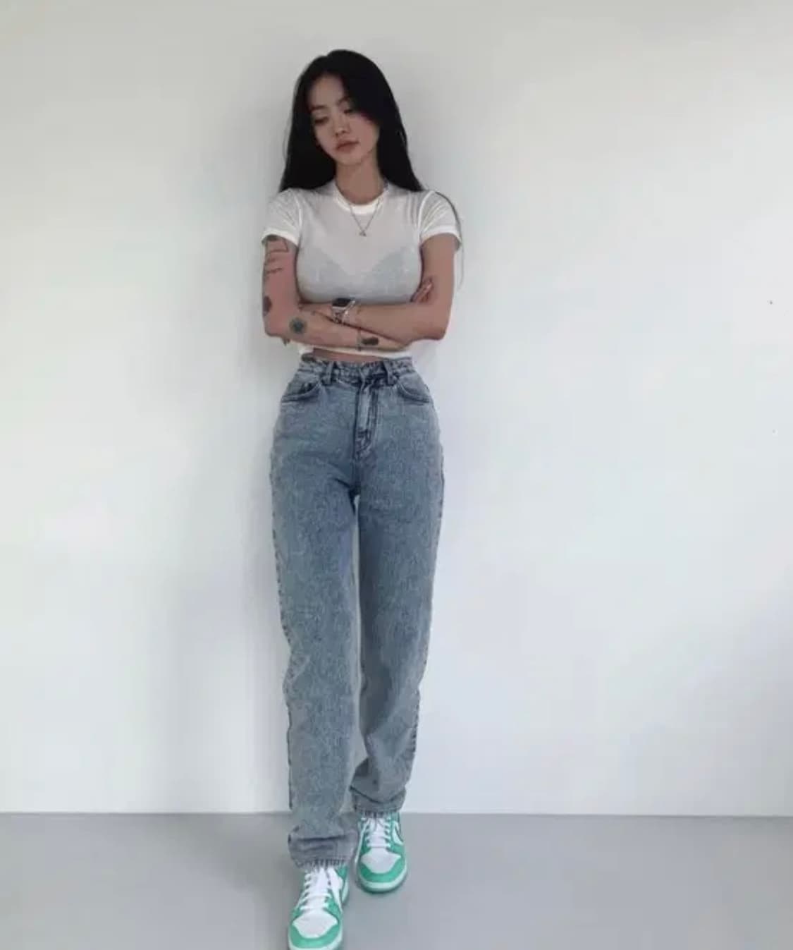 [새상품/L]페일제이드 파인체리 돌청 세미와이드팬츠 상품이미지1